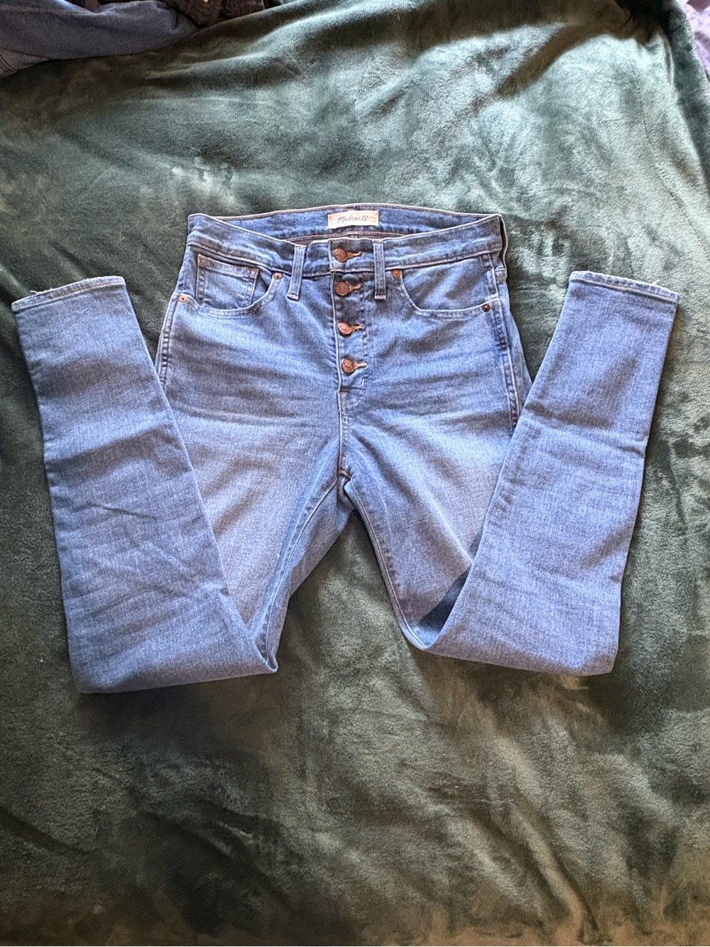 Madewell Light Blue 10” High-Rise Skinny Jeans